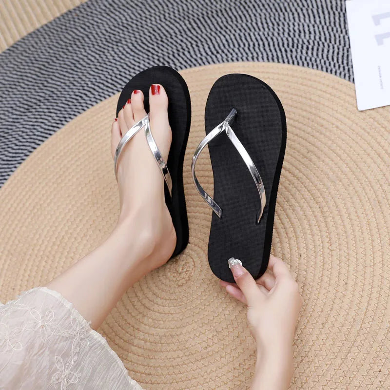 Women's Flat Flip Flop Slippers | Lightweight EVA Indoor Slides