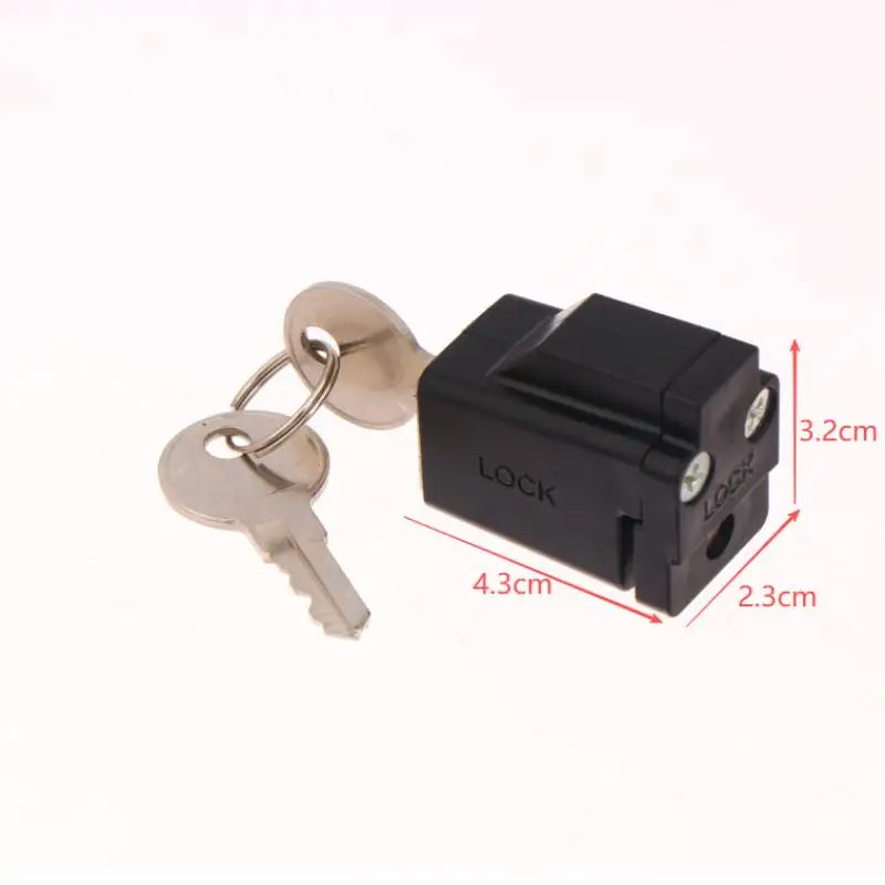 New Aluminum Alloy Window Locks With 2 Keys Window Restrictor Lock Durable Portable Practical Exquisite For Hospital Bank Peaceful Pleasures Health and Wellness