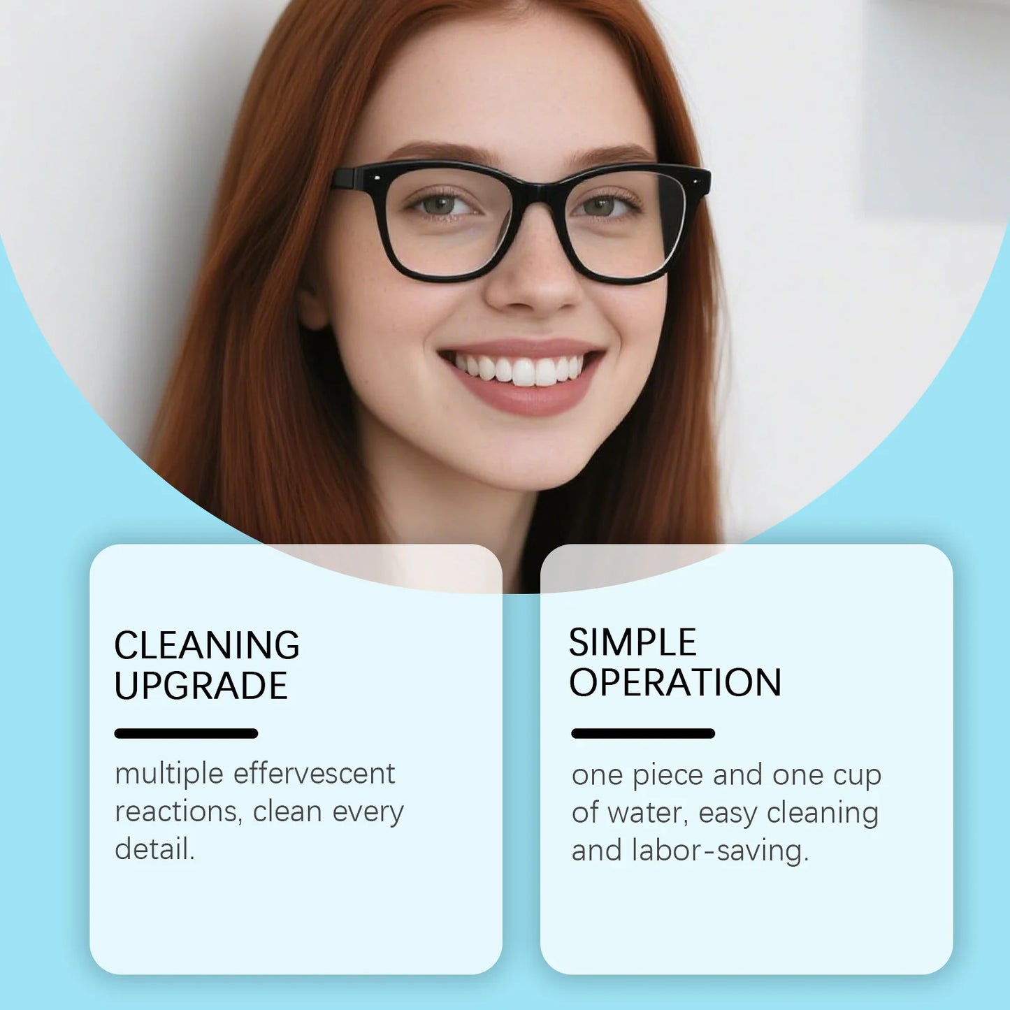 Denture Cleaning Effervescent Tablets Deep Cleansing Food Residue Removal Fresh Breath Antibacterial False Teeth Cleaning Care Peaceful Pleasures Health and Wellness