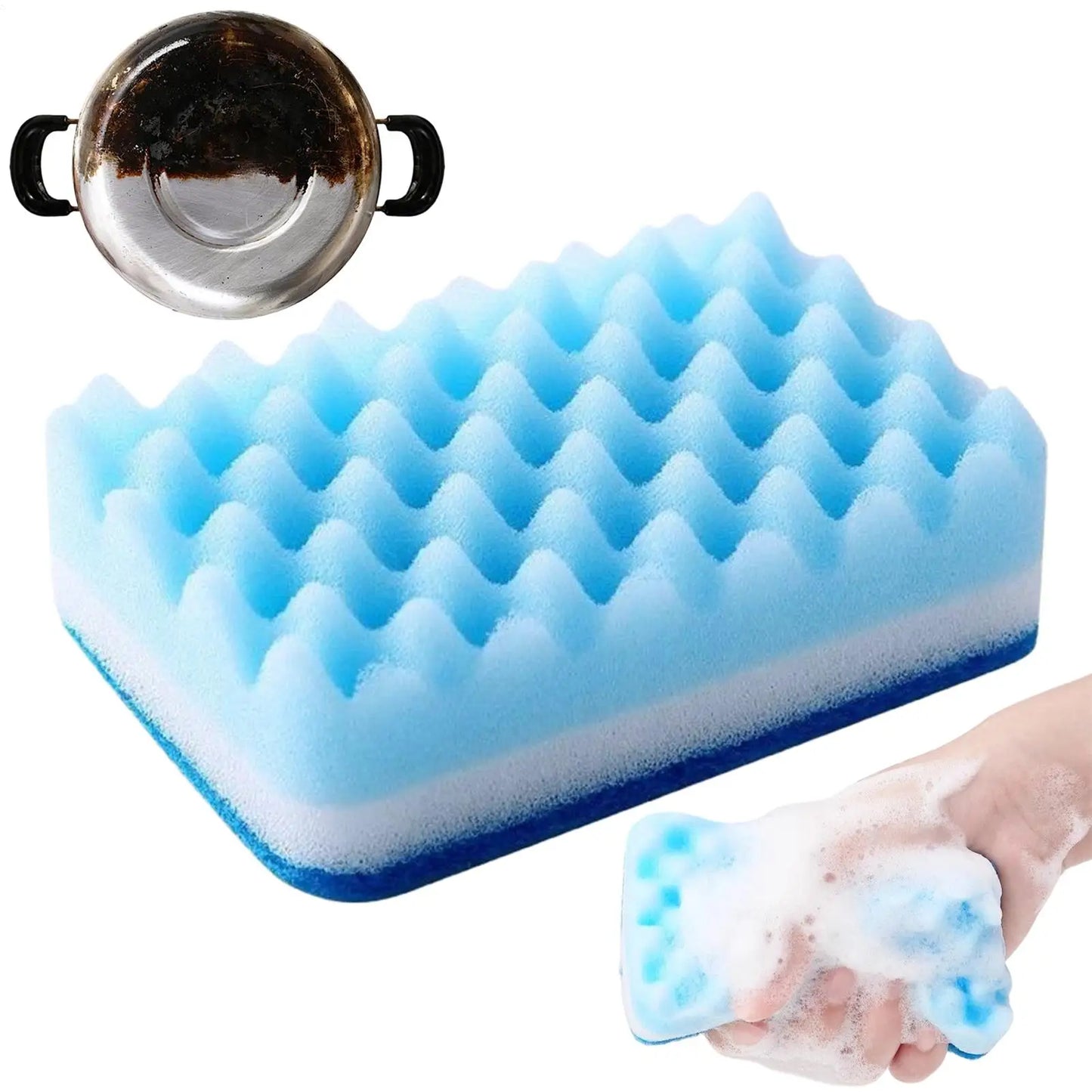 Double-Sided Dish Sponge | Kitchen Scrubber & Foam Pad