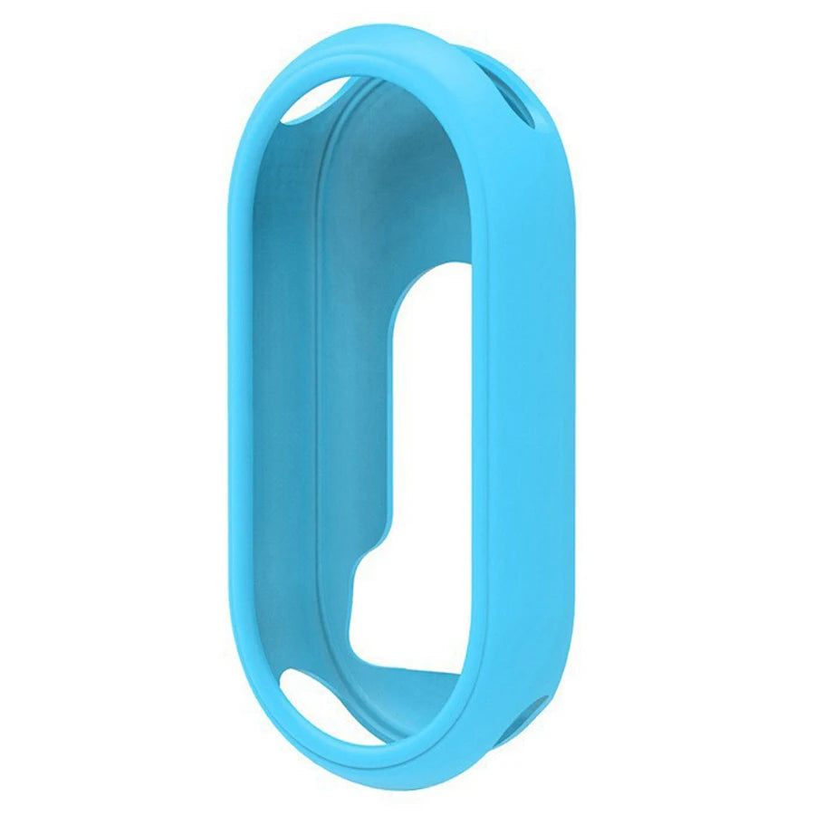 Silicone Case for Xiaomi Mi Band 8/9/10 NFC Shockproof Cover Peaceful Pleasures Health and Wellness Sky Blue For Mi Band 8 9 10