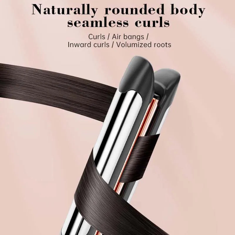 Hair Straightener and Curler 2 in 1 Flat Iron for Vibrating Electric Ceramic Hair Straightener Curler Peaceful Pleasures Health and Wellness