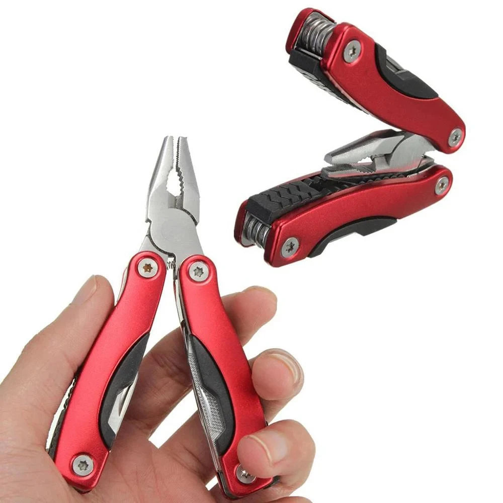 9-in-1 Stainless Steel Multi-Tool Plier for Camping & Outdoor