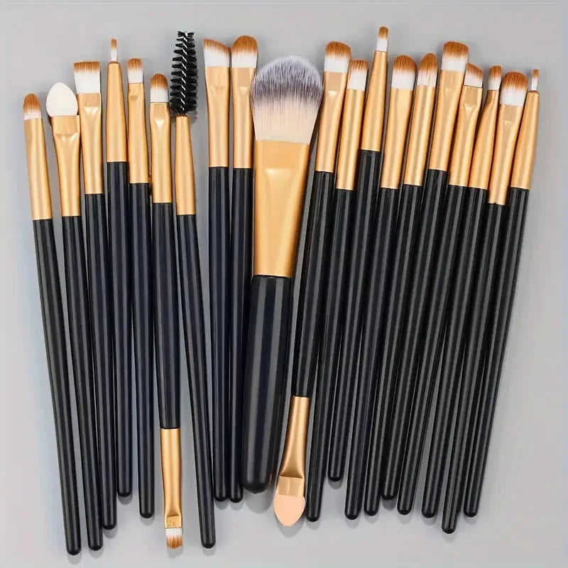 RUNTOIN 20Pcs Eye Makeup Brush Set – Ultra Soft Eyeshadow