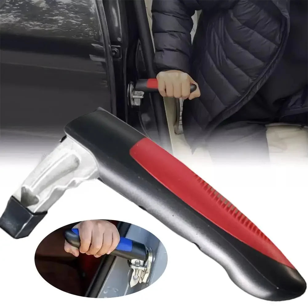 Car Handle Cane Vehicle Door Grab Bar 2 in 1 Non-Slip Window Breaker, Stand Assist Mobility Tool for Elderly Kids Safety Peaceful Pleasures Health and Wellness