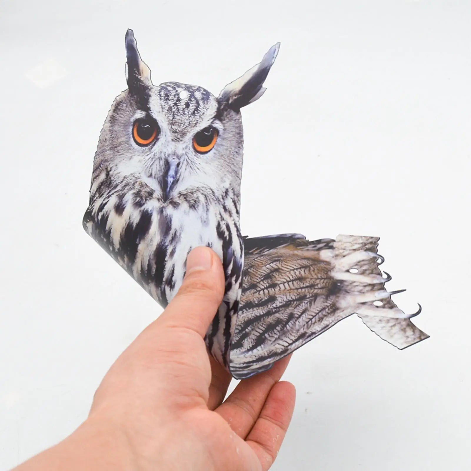 Bird Repel Scarecrow Durable Owl Scarer Pendant Bird Repellent Bell Pastoral Orchard Bird Scare Home Suppies (2D Flat style) Peaceful Pleasures Health and Wellness