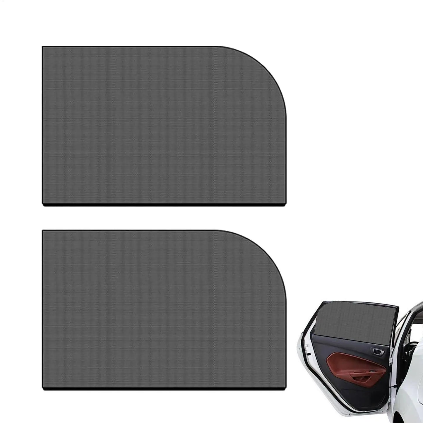 2-Pack Car Side Window Sunshade | UV Block & Heat Shield