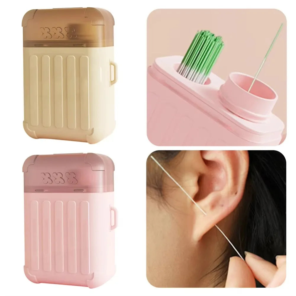 180/240Pcs Pierced Ear Cleaning Set with Solution Paper Floss Ear Hole Care Tools Disposable Earring Cleaner Kit Cleaner Tool Peaceful Pleasures Health and Wellness