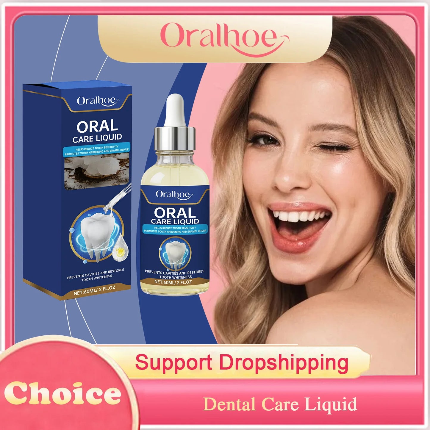 Dental Repair Drops Fix Small Tooth Surface Damages Anti Sensitivity Prevent Tooth Decay Relieve Gum Pain Dental Soothing Serum Peaceful Pleasures Health and Wellness