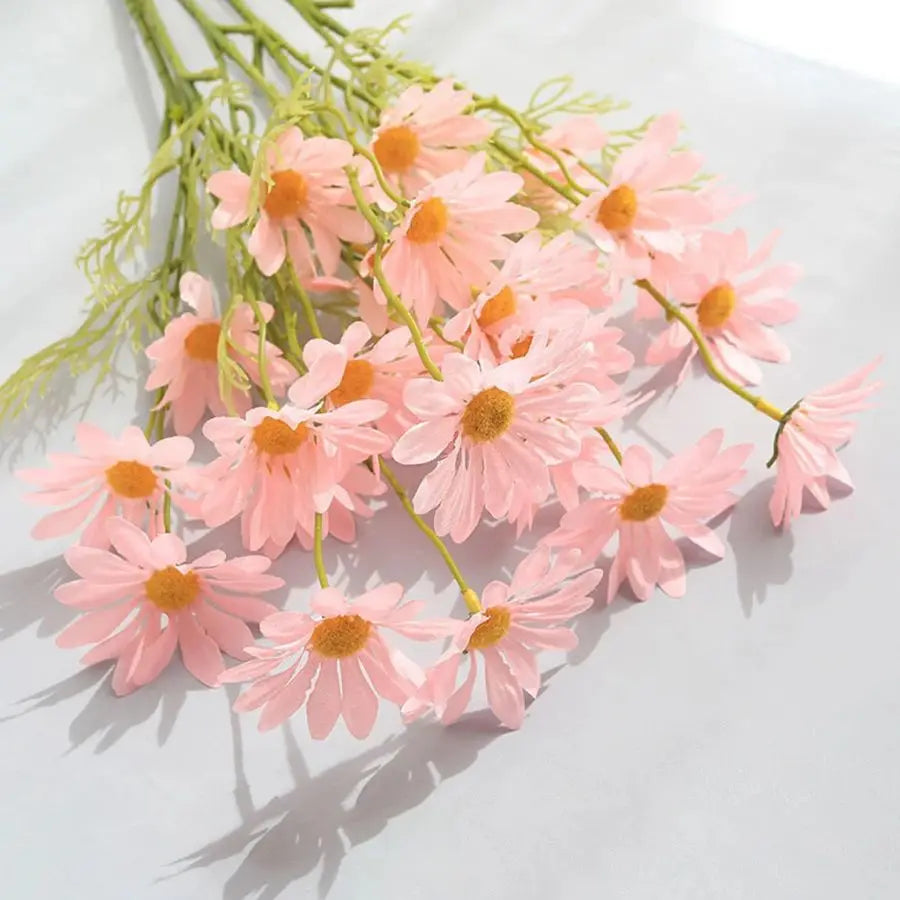 Artificial Silk Daisy Bouquet 5/10 Pcs – Wedding & Home Décor