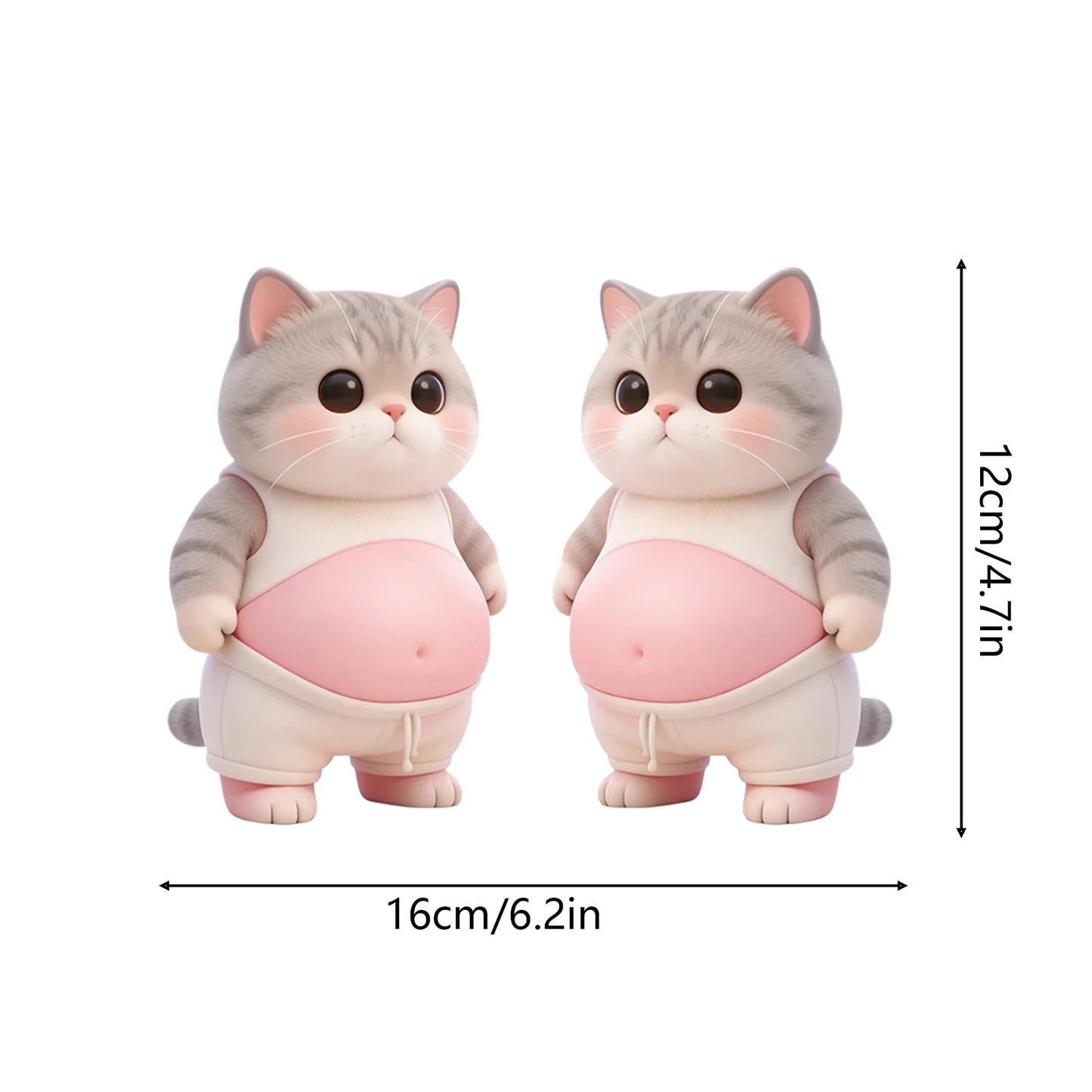 3D Puppy Cartoon Stickers – Squeezable PVC Decals, 2-Pack