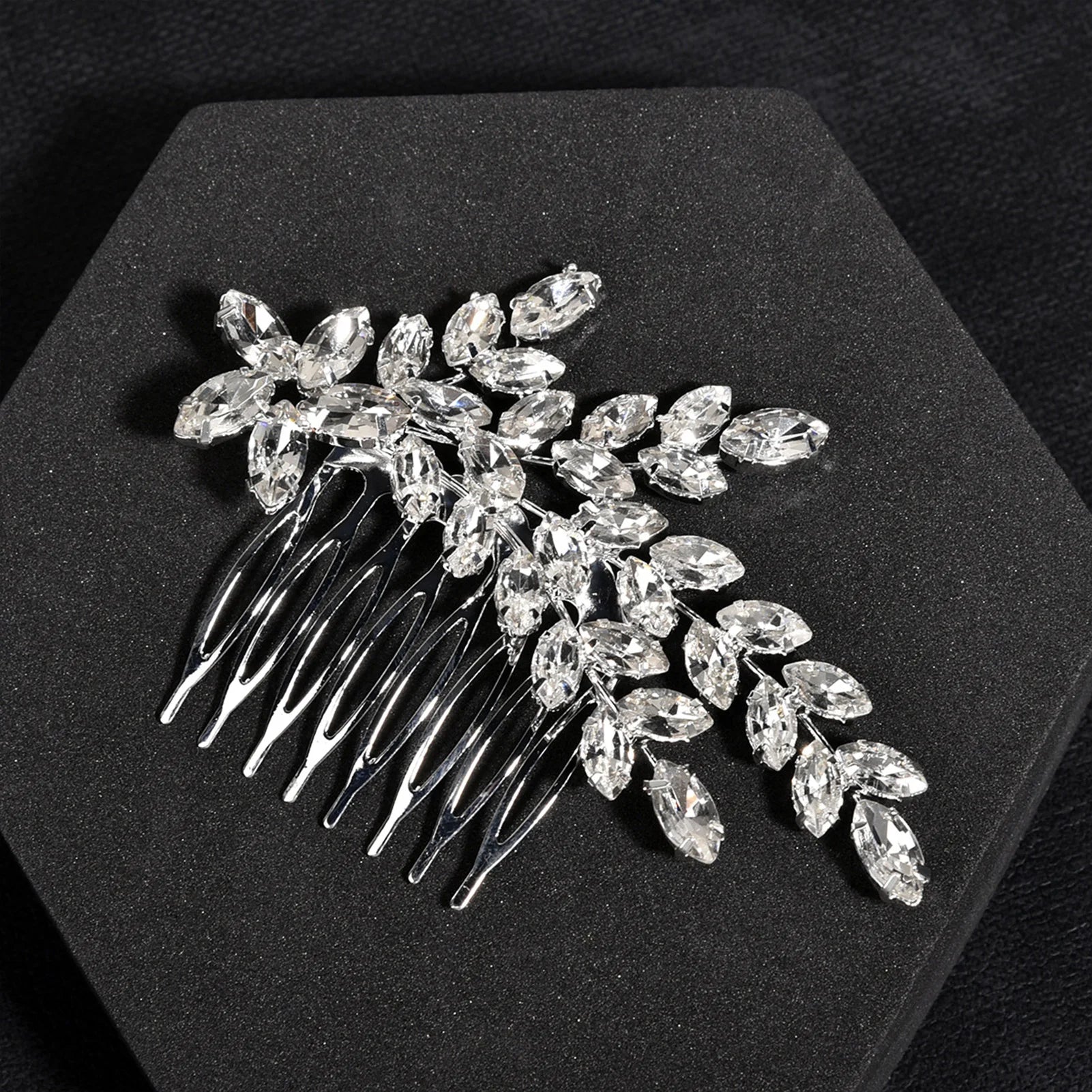 Glittering Hair Combs Clips Hair Fork Luxurious Messy Bun Maker with Glass Diamond for Banquet Wedding Gown Hair Clips Peaceful Pleasures Health and Wellness