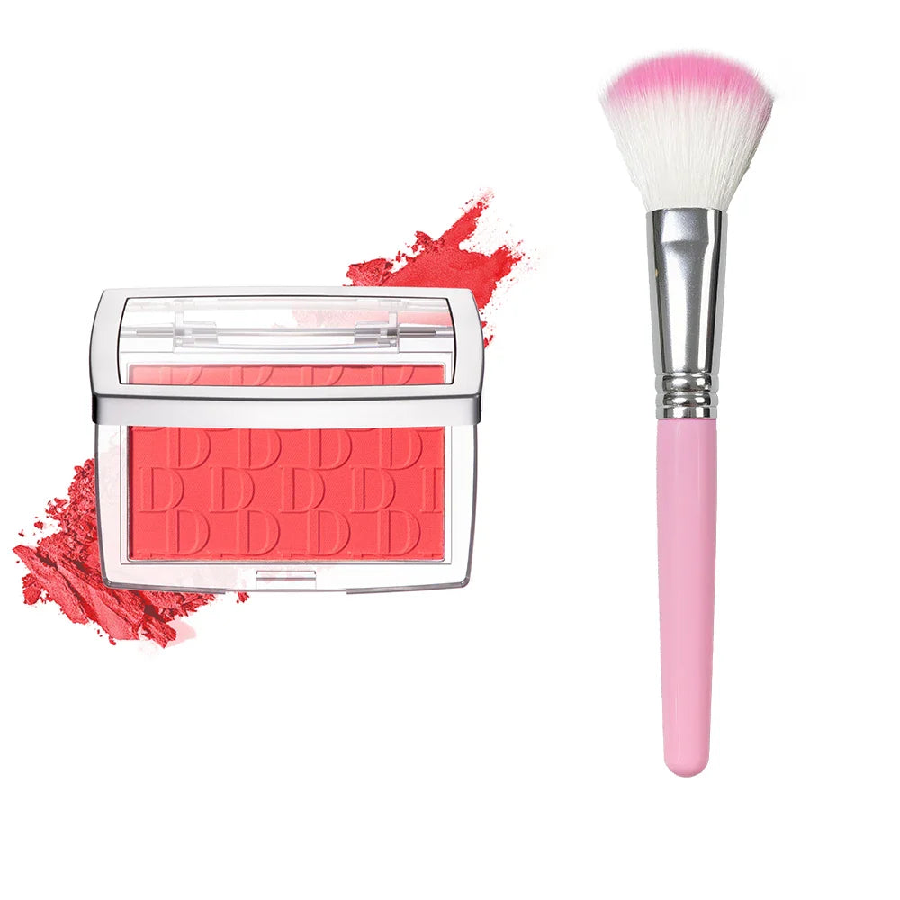 6-Color Embossed Matte Blush Palette with Brush | ibcccndc
