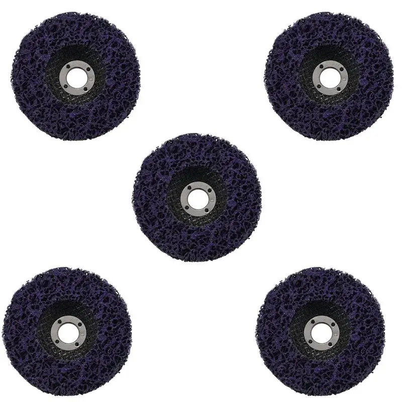 A36T-25Pcs Durable Poly Strip Disc Wheel 100X16mm Wood Metal Paint Rust Removal Clean Abrasive Tools For Angle Grinder Peaceful Pleasures Health and Wellness Default Title