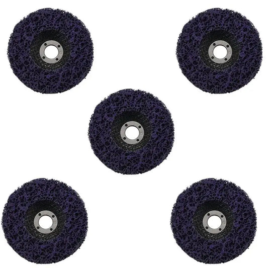 A36T-25Pcs Durable Poly Strip Disc Wheel 100X16mm Wood Metal Paint Rust Removal Clean Abrasive Tools For Angle Grinder Peaceful Pleasures Health and Wellness Default Title
