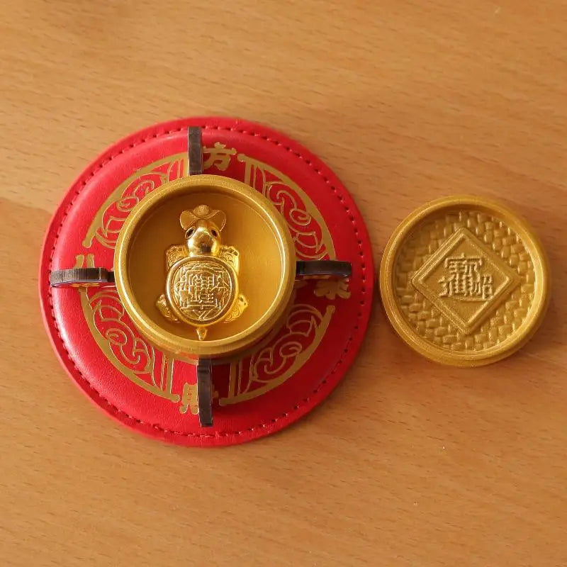 Feng Shui Golden Steamer & Lucky Turtle Ornament | Good Luck