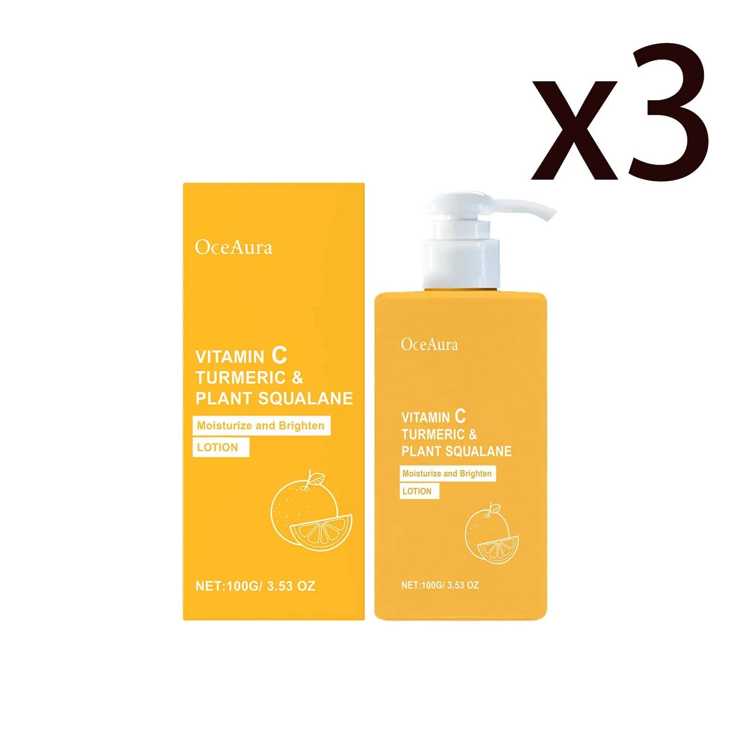 OceAura Turmeric Vitamin C Brightening Body Cream 100g