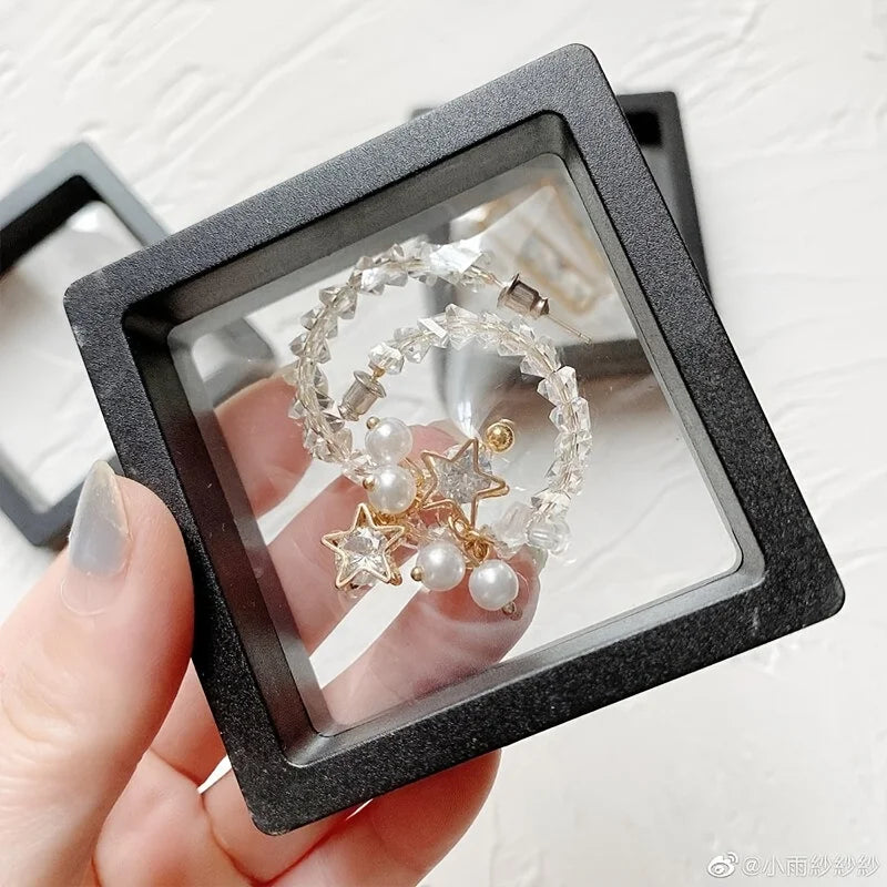 10-Pack 3D Floating Display Cases – Jewelry, Coin & Medal Box