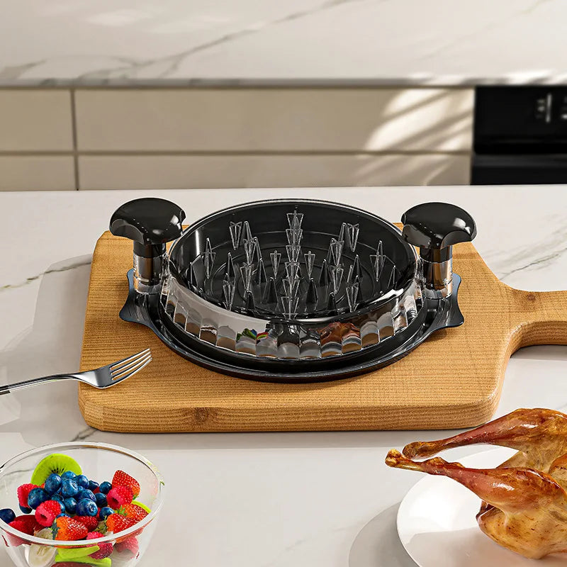 Kitchen Gadgets Large Plastic Manual Non Slip Kitchen Cooked Meat Shredding Chicken Shredder Machine Chicken Shredder Twist Tool Peaceful Pleasures Health and Wellness