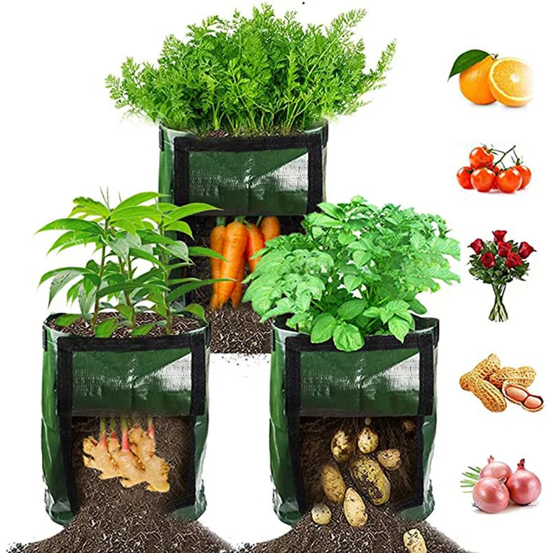 Potato Grow Bags 1–12 Gallon | Vegetable Planter with Flap
