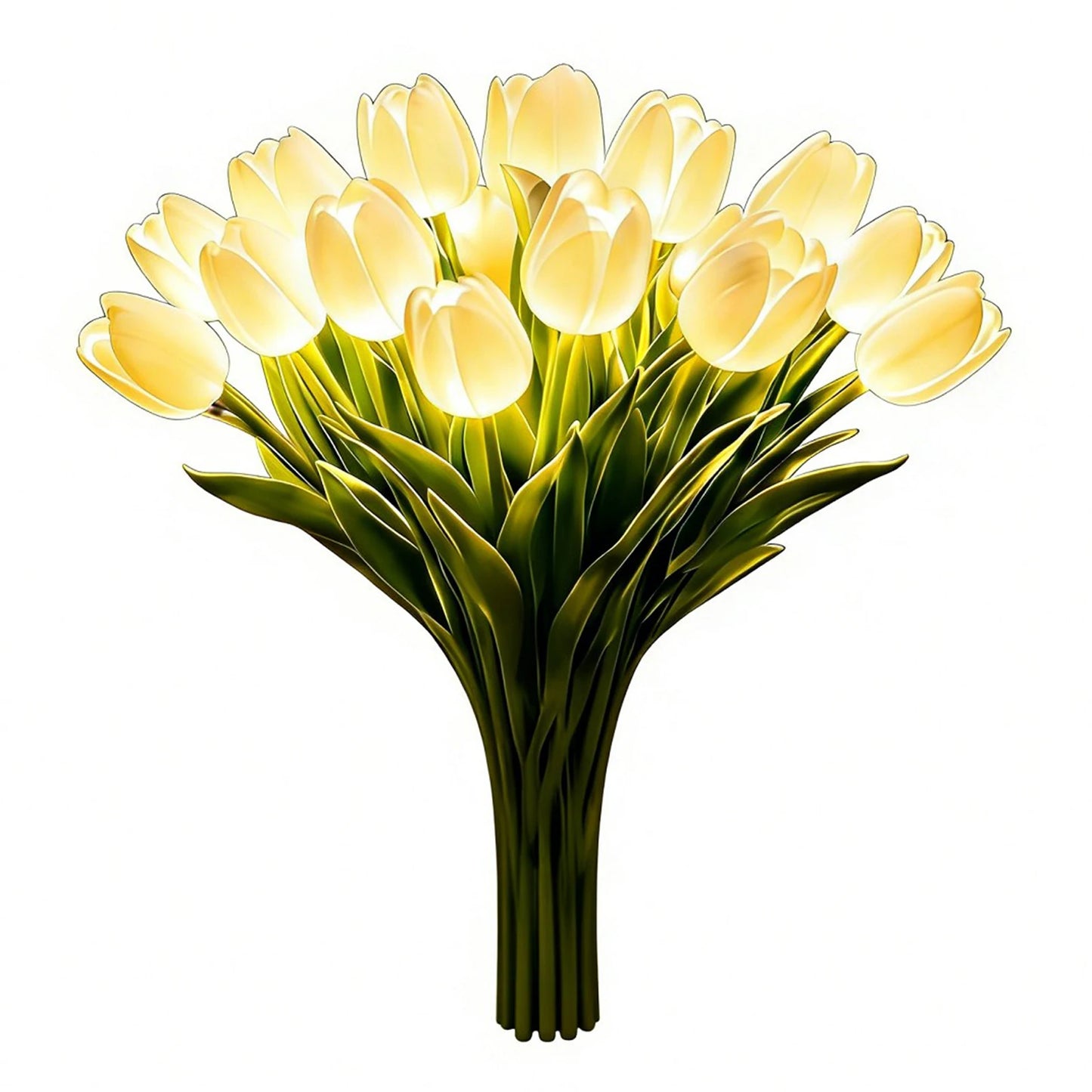 Tulip Bouquet Night Light LED Artificial Flower Table Lamp with Ribbon for Home Decor Birthday Valentine Day Gift for Women Peaceful Pleasures Health and Wellness b