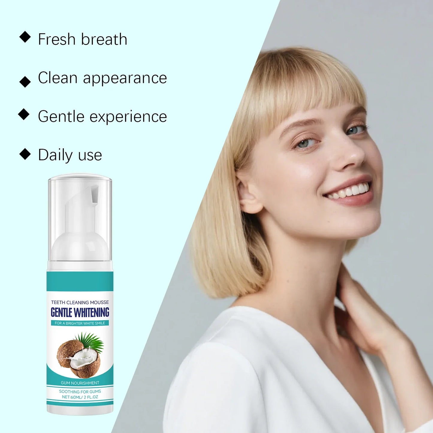 Tooth Cleaning Mousse – Stain Removal & Fresh Breath Daily