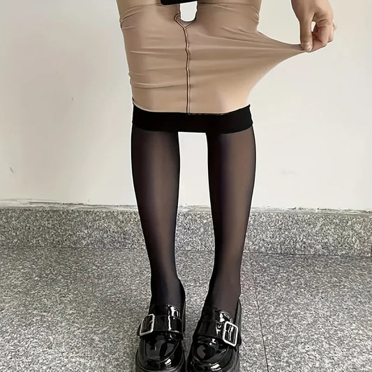 80g High Waist Sheer Pantyhose – Anti-Snag Women's Tights Women's Pantyhose Tights Oasis Select