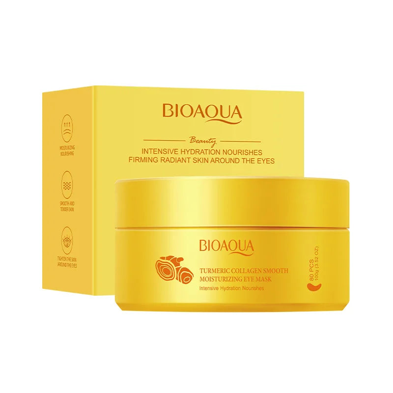 Bioaoua Collagen Eye Patches 80 Pcs – Hydrating & Brightening