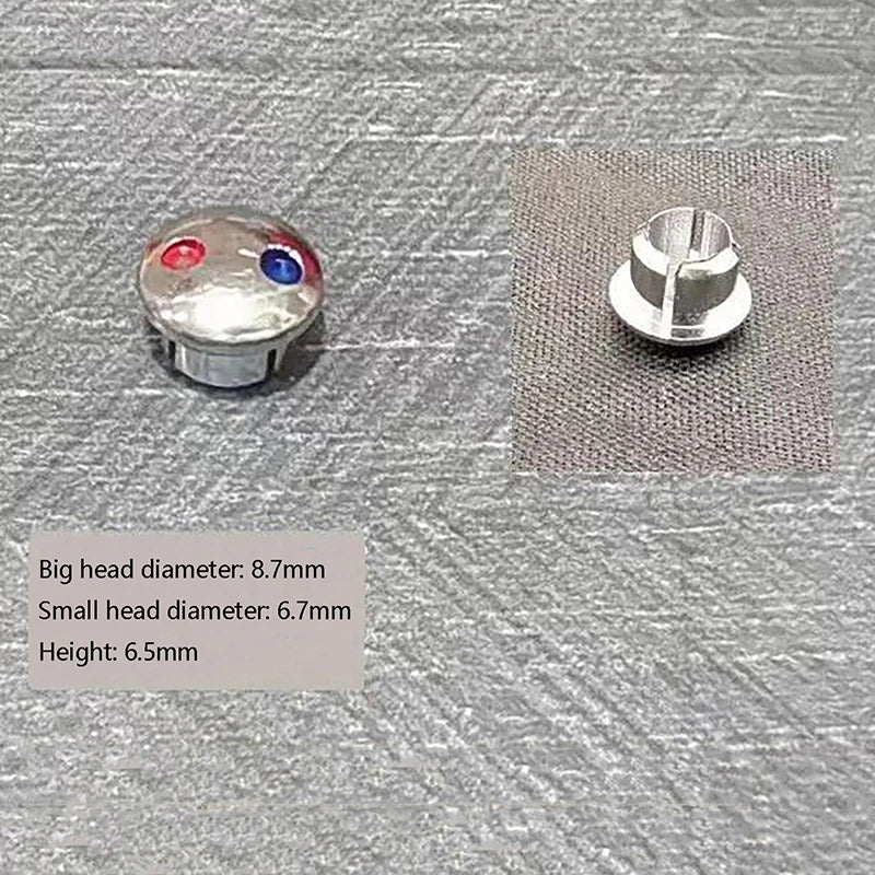 10pcs Hot & Cold Faucet Handle Caps – Red & Blue Labels
