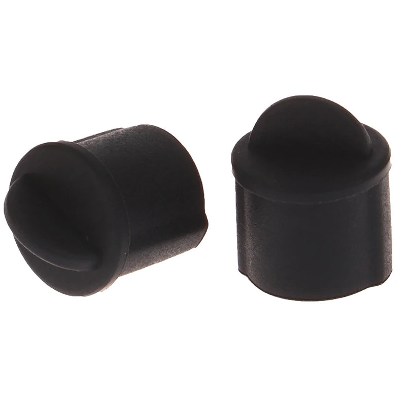 New Uxcell 10pcs Silicone BNC Anti-Dust Stopper Cap Cover for Female Jack Black Inside Install Dia 9.5 mm - 11 mm Peaceful Pleasures Health and Wellness