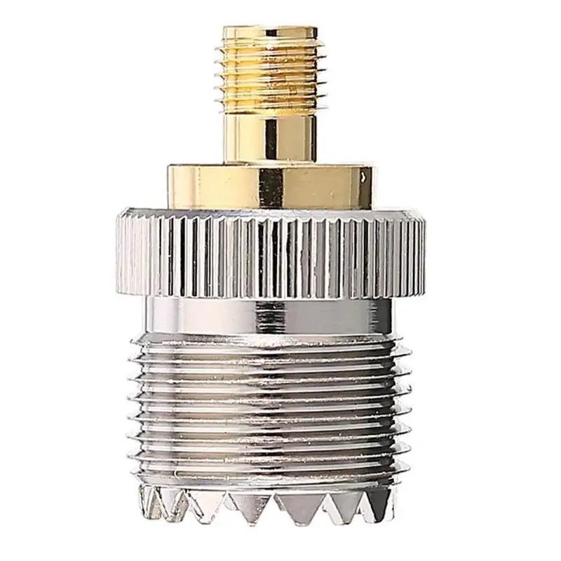 Coaxial RF Walkie-Talkie Adapter for Baofeng - SMA UHF Female Peaceful Pleasures Health and Wellness silver