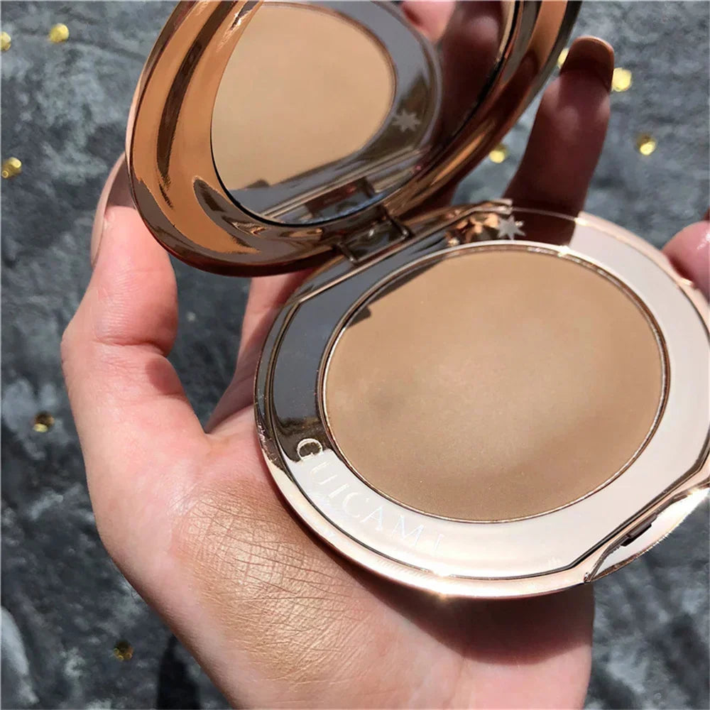 Contour Palette with Mirror | Bronzer & Shadow Powder Makeup