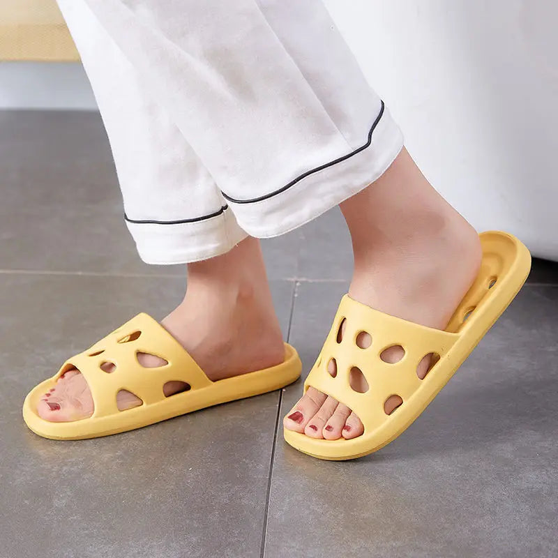 Women's Non-Slip Shower Slides | EVA Quick-Dry Bath Slippers