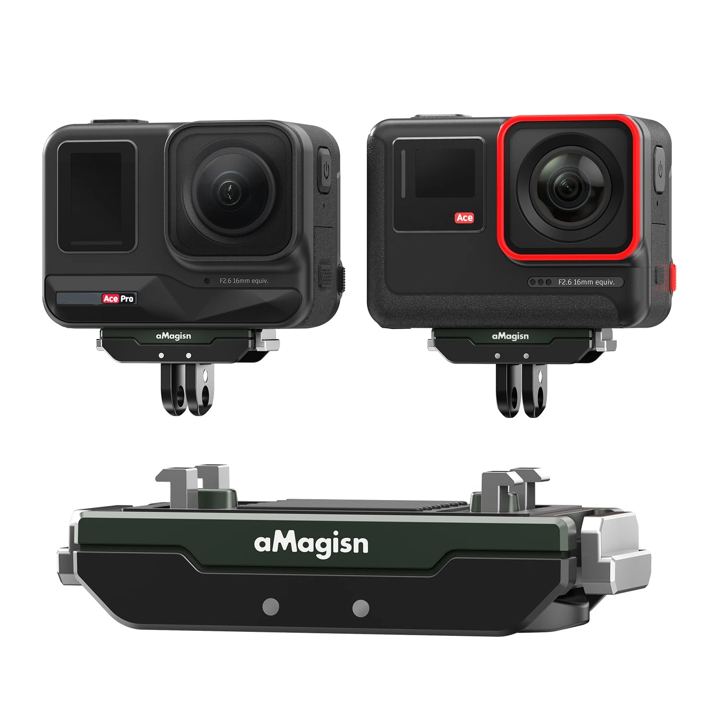 Anti-Vibration Magnetic Base For Insta360 Ace Pro /Ace Magnetic Quick Release Base Mount Sports Camera Accessories Peaceful Pleasures Health and Wellness