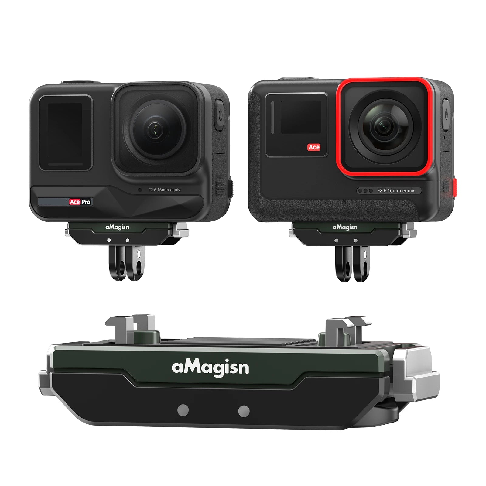 Anti-Vibration Magnetic Base For Insta360 Ace Pro /Ace Magnetic Quick Release Base Mount Sports Camera Accessories Peaceful Pleasures Health and Wellness