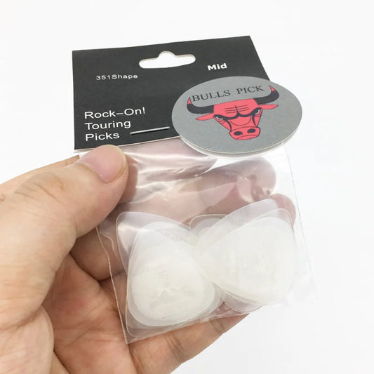 Bull Head Guitar Pick Durable Nylon Non-slip Design Mediator Acoustic Peaceful Pleasures Health and Wellness 0.6MM