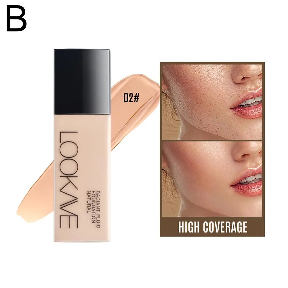 Long-Lasting Liquid Foundation Full Coverage, Natural Matte Finish, Moisturizing Concealer, CC Cream Base Makeup Tool Peaceful Pleasures Health and Wellness 02