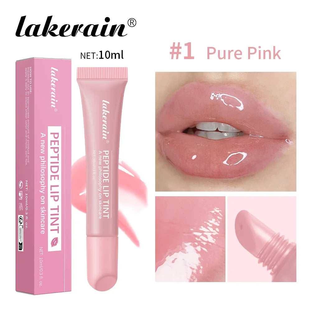 Peptide Tinted Mirror Finish Lip Gloss – Hydrating & Long-Lasting