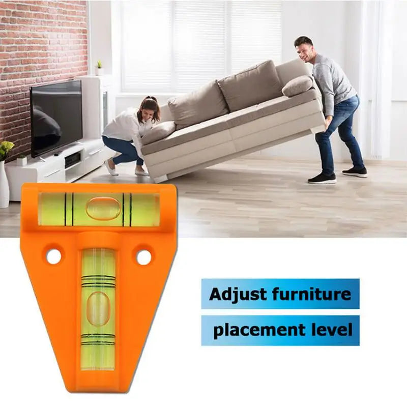 1pc Mini T Type Spirit Level Measurement Instrument Triangular Level T-type calibrator Spirit Bubble Shell Measuring Tools Peaceful Pleasures Health and Wellness