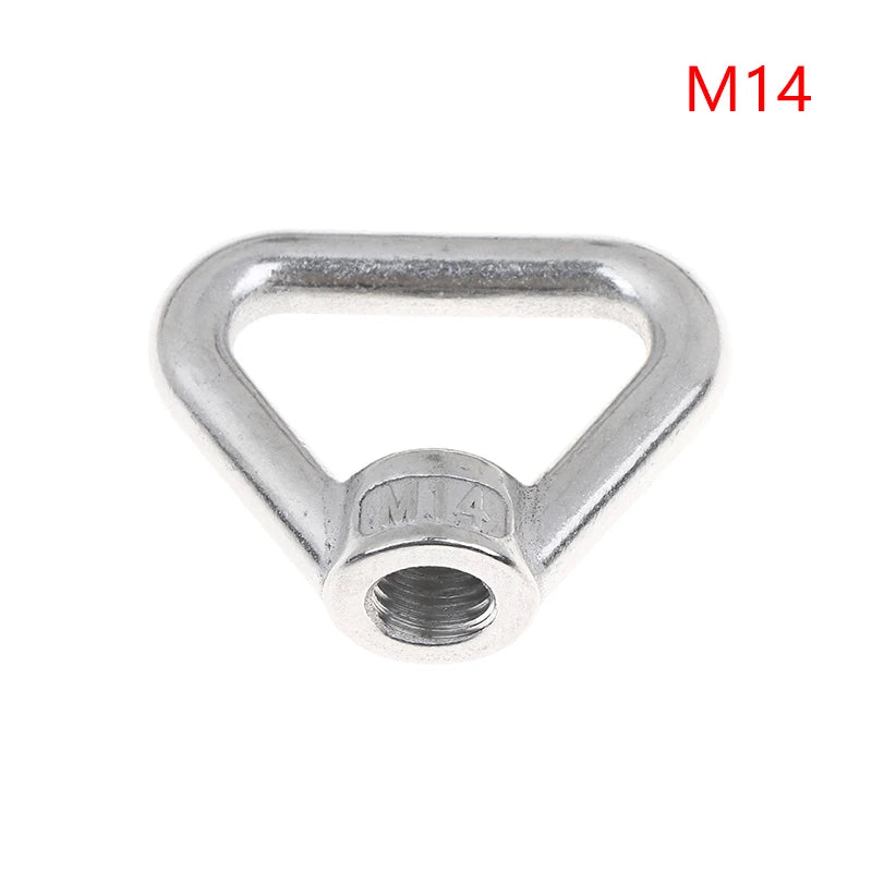 Stainless Steel 304 Lifting Eye Bolt Nut Set M8–M24 Ring Screw Lifting Eye Bolt Peaceful Pleasures Health and Wellness A4