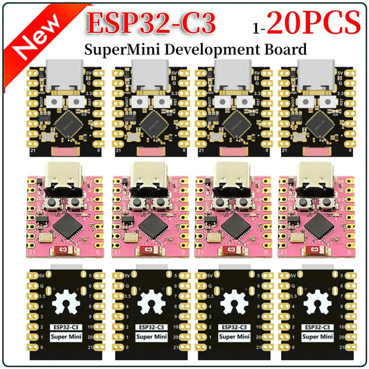1-20PCS ESP32-C3 Development Board 3.3-6V Power Low Power ESP32 Super Mini Wireless Development Board WiFi Bluetooth For Arduino Peaceful Pleasures Health and Wellness