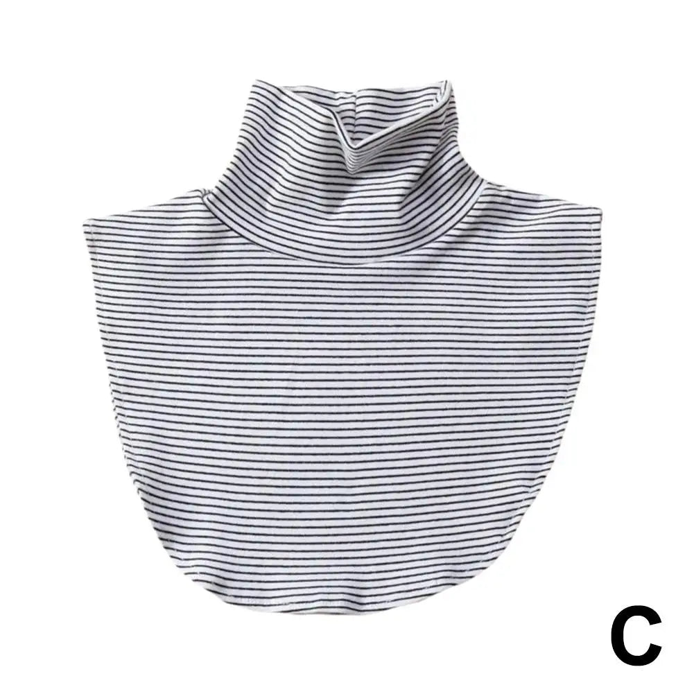Versatile Winter Modal High Neck Fake Collar Solid Detachable Fashion Color Warm Collar Jersey Turtleneck Elastic Practical New Peaceful Pleasures Health and Wellness
