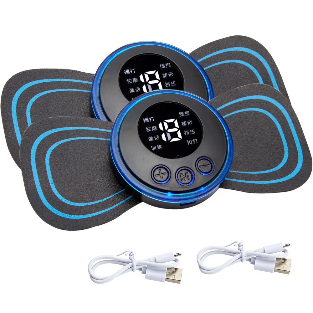 EMS Neck Massager – 8 Mode Rechargeable Cervical Pain Relief