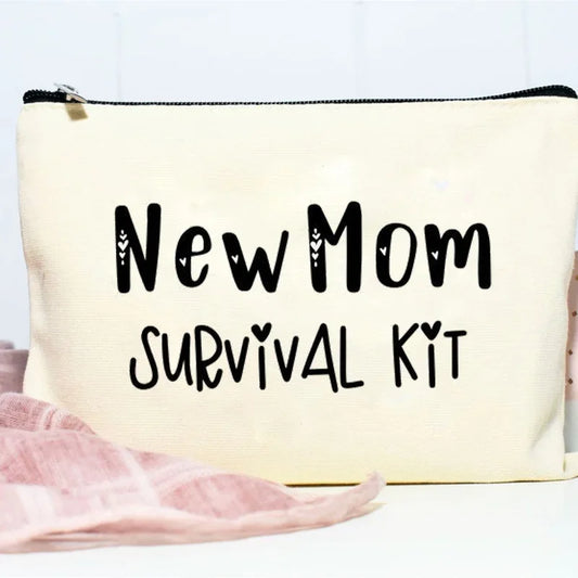 New Mom Survival Kit Bag – Baby Shower & Pregnancy Gift Gift Bag Peaceful Pleasures Health and Wellness