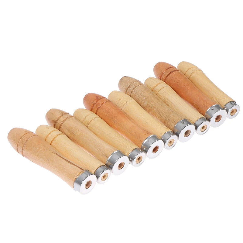 5Pcs/set 9/11cm Wooden File Handle Wood Rasp Woodworking Polishing Rust Proof Filing Tools Replacement Wooden File Handle Peaceful Pleasures Health and Wellness