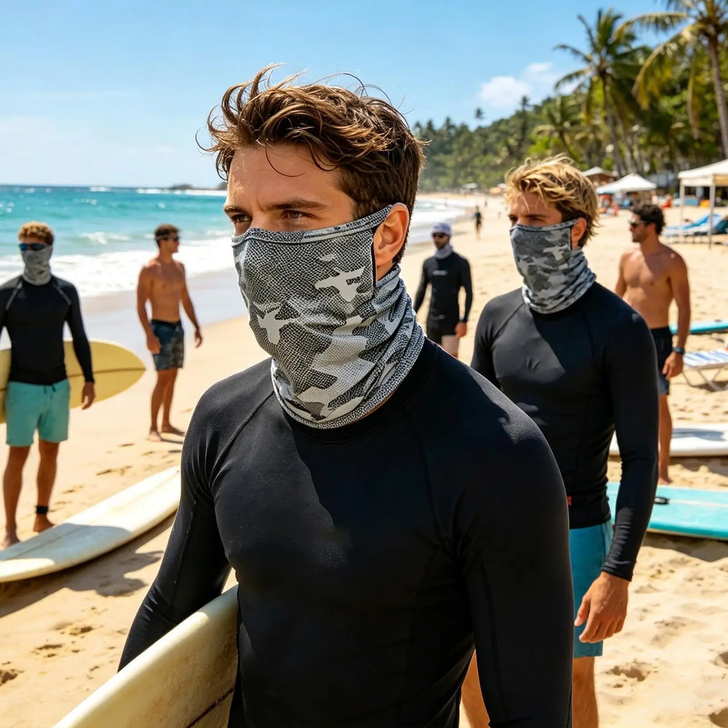 Breathable Sun Protection Face Mask Cooling UV Cover for Outdoor Sports Cycling Hiking Climbing Travel, Men Women Peaceful Pleasures Health and Wellness