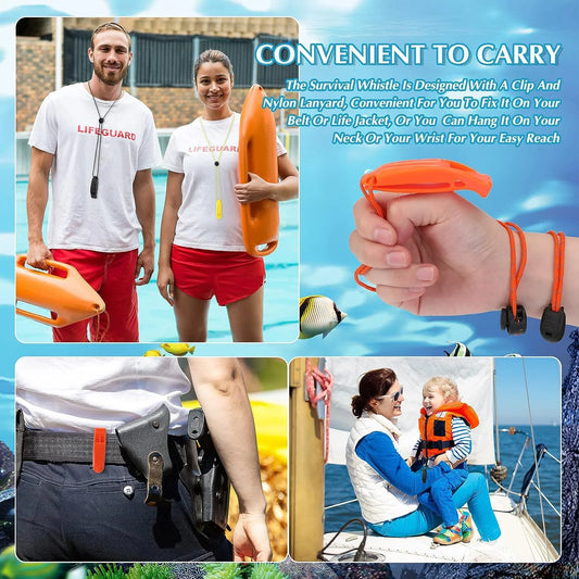 1PC-3PCS Emergency Whistles with Lanyard Safety Whistles for Kayak Life Jackets Lifeboats Fishing Boats Camping Hiking Hunting Peaceful Pleasures Health and Wellness
