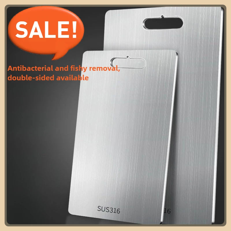 316 Stainless Steel Cutting Board – Reversible 2-in-1 Non-Slip Stainless Steel Cutting Board Peaceful Pleasures Health and Wellness