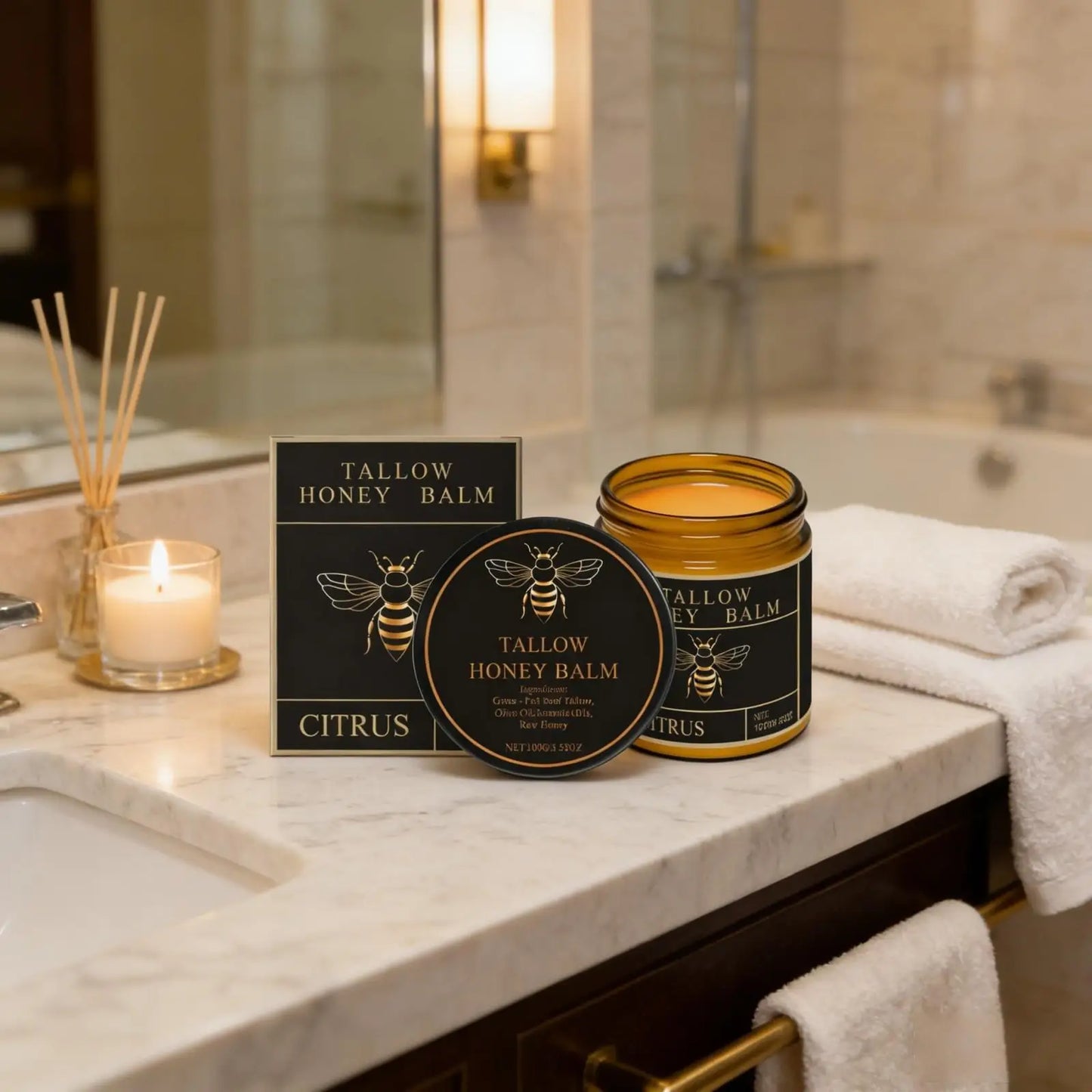 Tallow Honey Balm – Deep Hydration Face Cream 100g