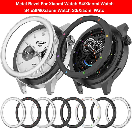 Metal Bezel Ring for Xiaomi Watch S4/S3 ESIM – with Screen Protector Peaceful Pleasures Health and Wellness